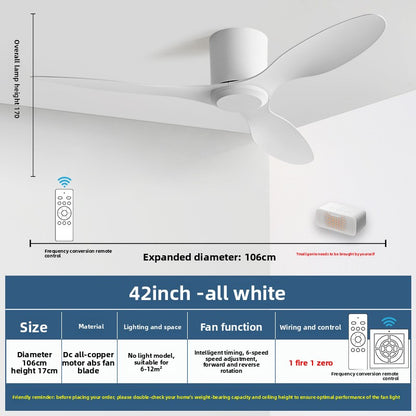 Minimalist Style Smart Ceiling Fan
