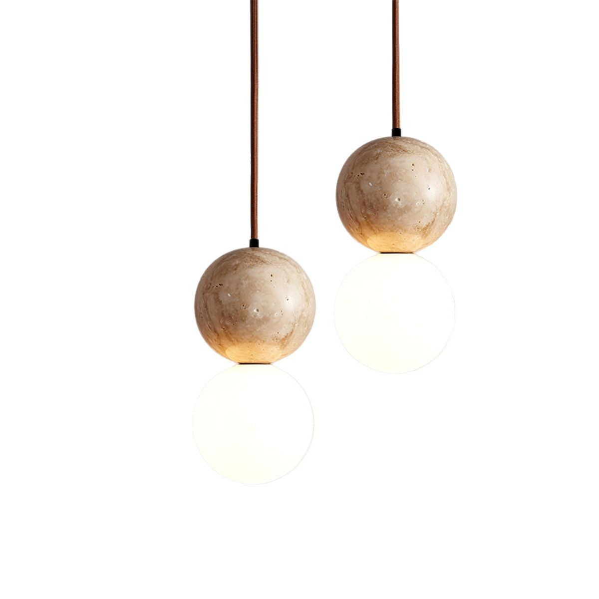 Vintage Travertine Pendant Lamp