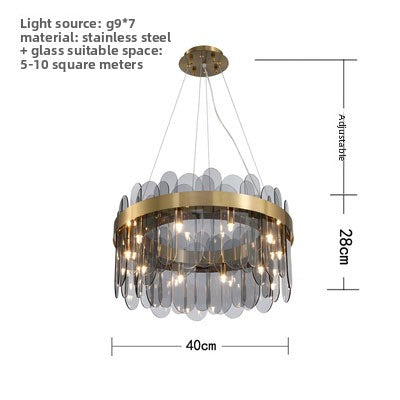 Minimalist Glass Chandelier