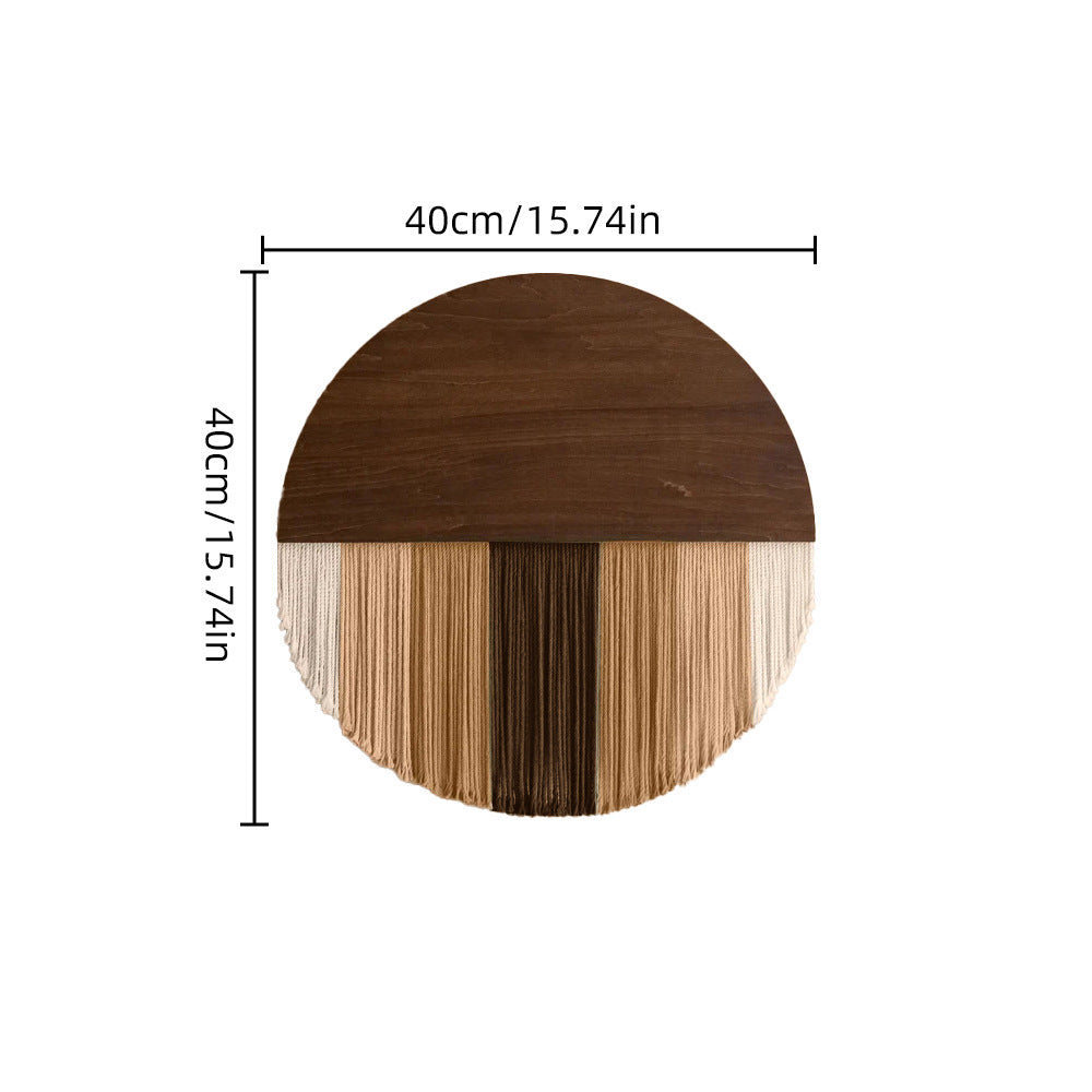 Hand Woven Round Wall Tapestry Nordic Decor
