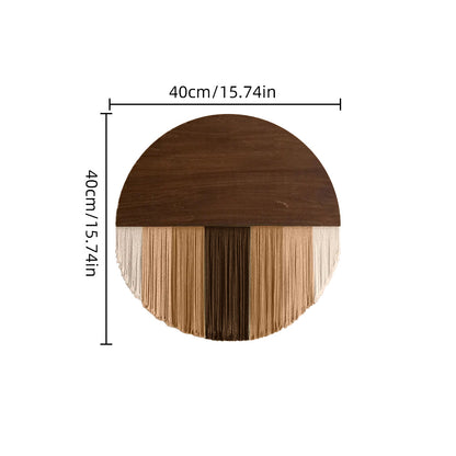 Hand Woven Round Wall Tapestry Nordic Decor