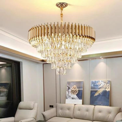 Vintage Elegant Crystal Chandelier
