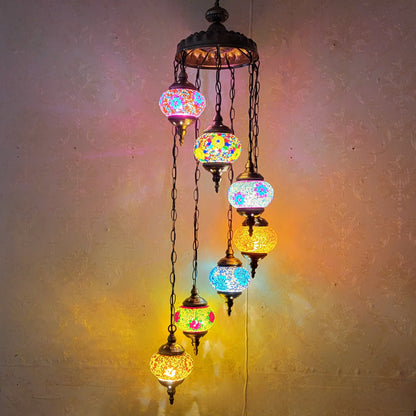Mosaic Glass Ceiling Lighting