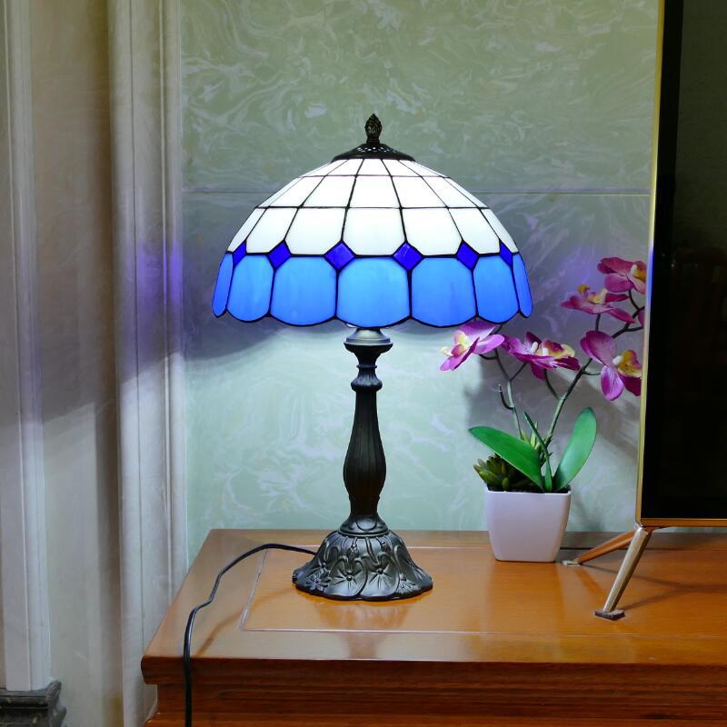 Tiffany Stained Glass Table Lamp