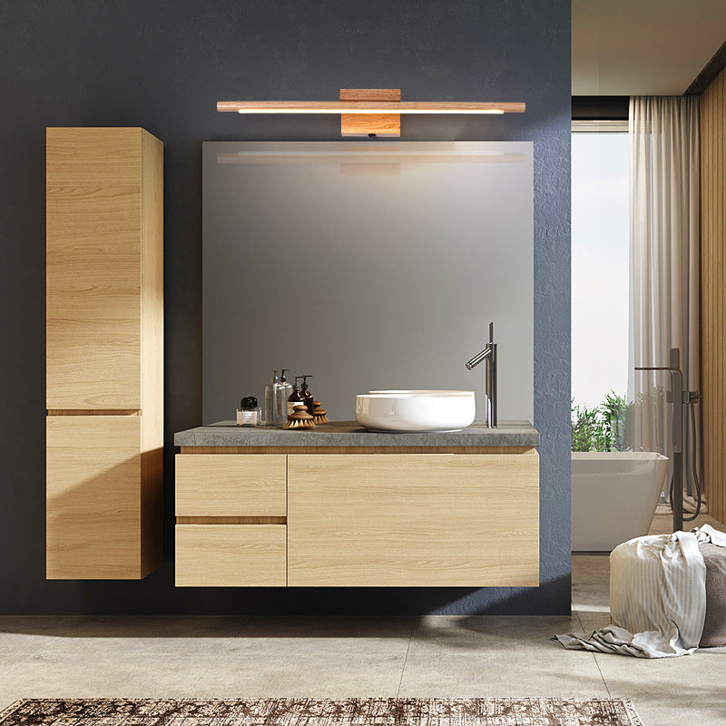 Wooden Vanity Mirror Light