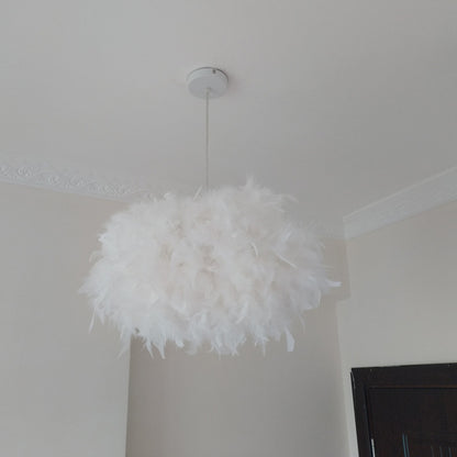 Simple Modern Feather Ceiling Lamps
