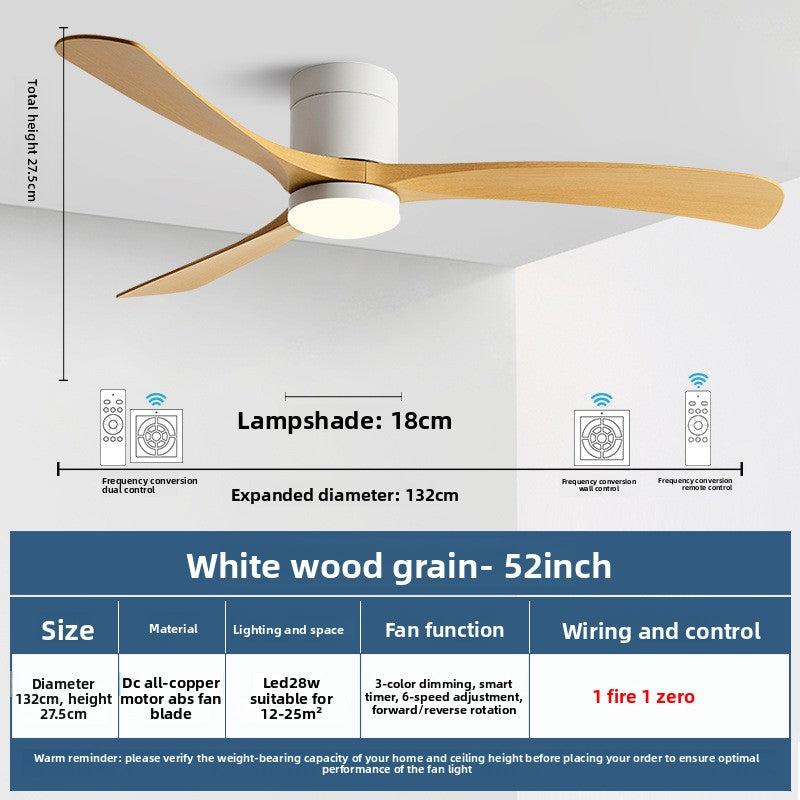 Modern Smart Ceiling Fan with Light
