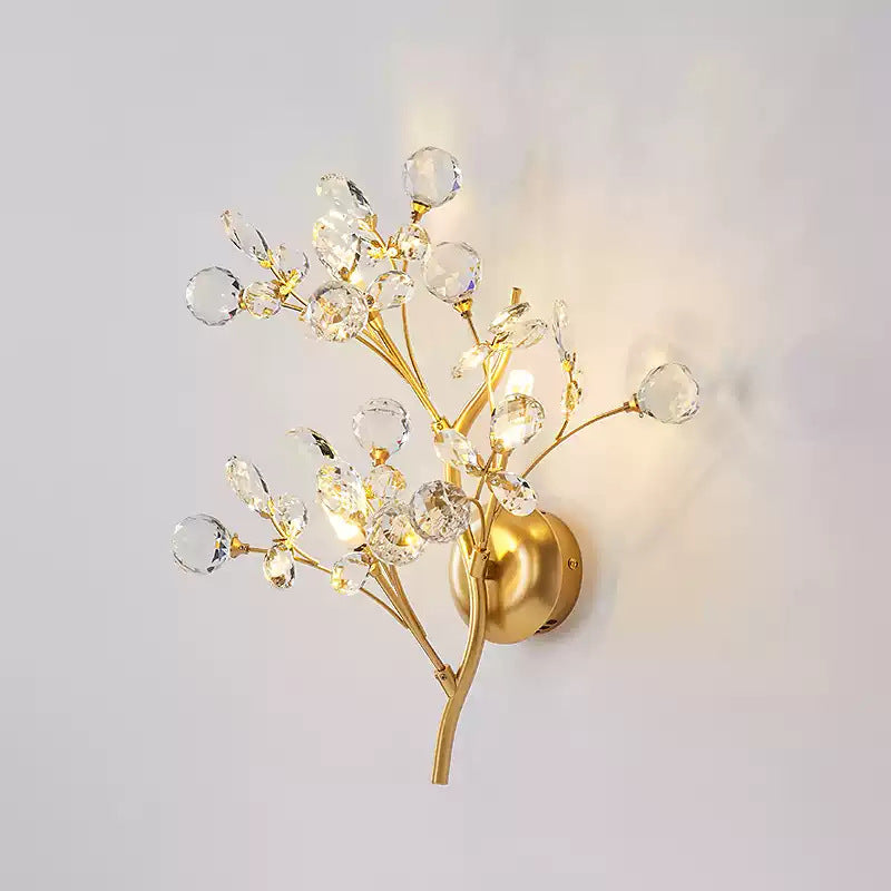 Crystal Bedroom Bedside Wall Lamp
