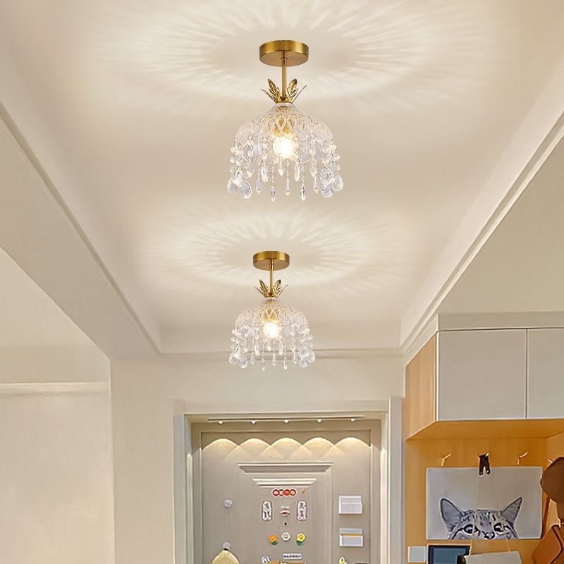 French Retro Crystal Chandelier Light