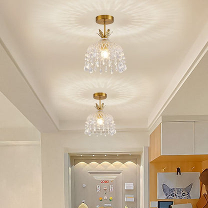 French Retro Crystal Chandelier Light