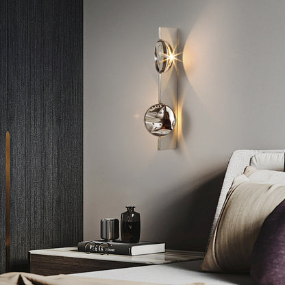Minimalist Stainless Steel Projection Wall Lamp