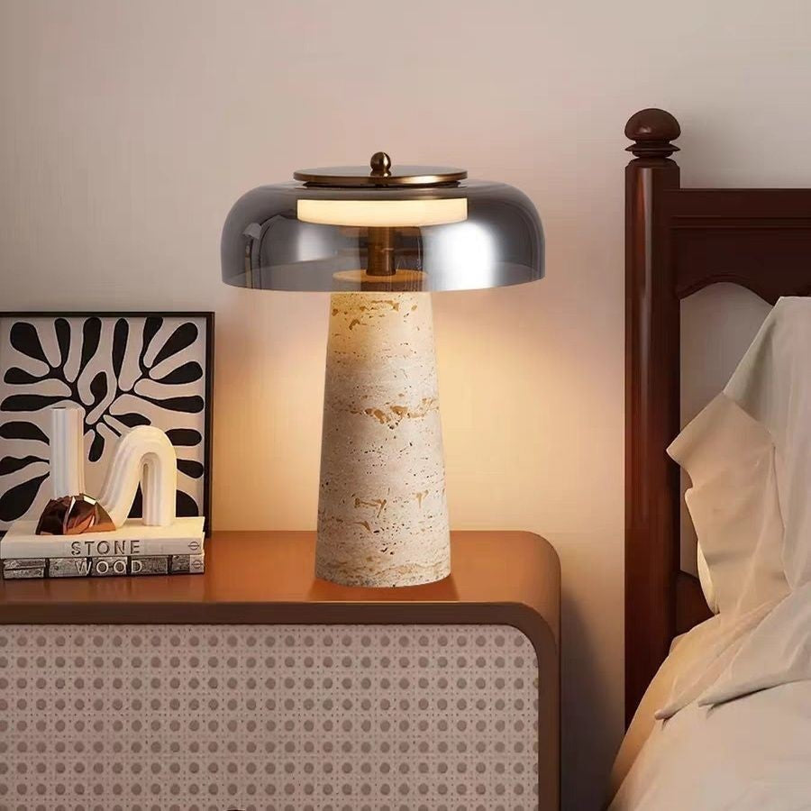 Nordic Stone Table Lamp with Adjustable Lighting