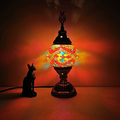 Turkish Retro Glass Table Lamp