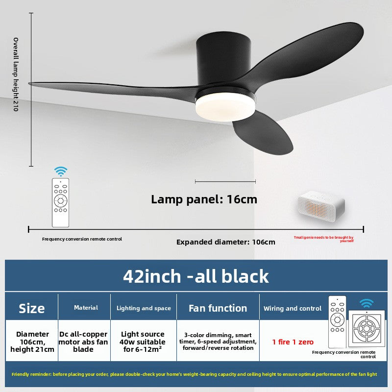 Minimalist Style Smart Ceiling Fan