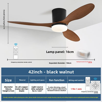 Minimalist Style Smart Ceiling Fan