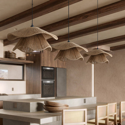 Handwoven Hemp Rope Pendant Light