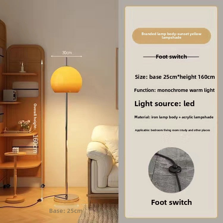 Glass Bauhaus Vintage Floor Lamp for Living Room and Bedroom