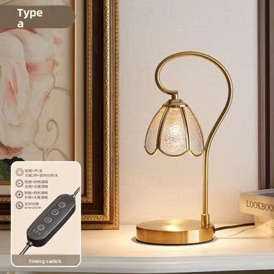 Retro Glass Wax Melting Lamp with Timer