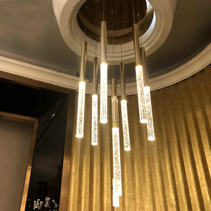 Modern Crystal Staircase Chandelier Lighting