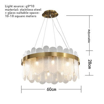 Minimalist Glass Chandelier