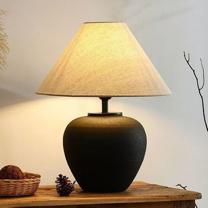 Japanese Wabi-Sabi Style Ceramic Table Lamp