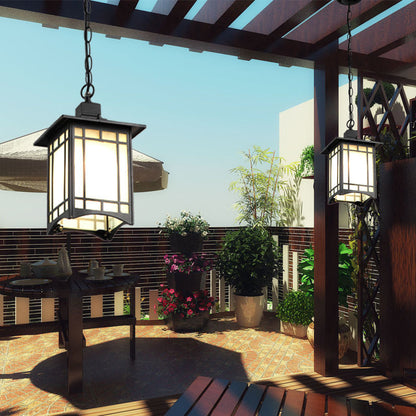 Chinese Style Outdoor Garden Pendant Light
