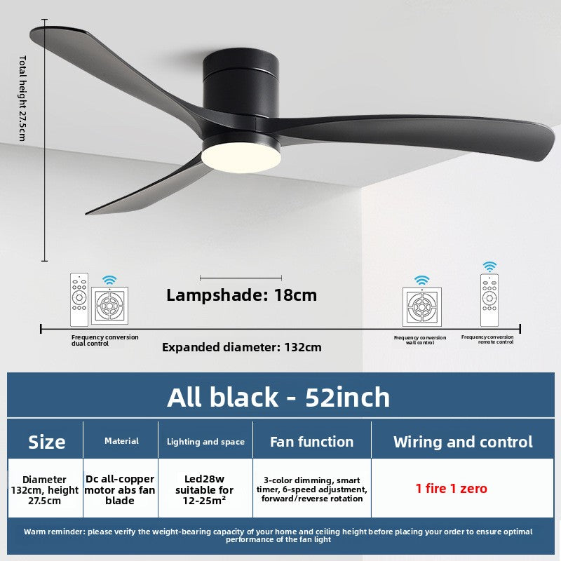 Modern Smart Ceiling Fan with Light