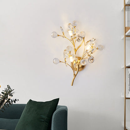 Crystal Bedroom Bedside Wall Lamp