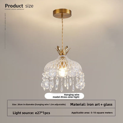 French Retro Crystal Chandelier Light