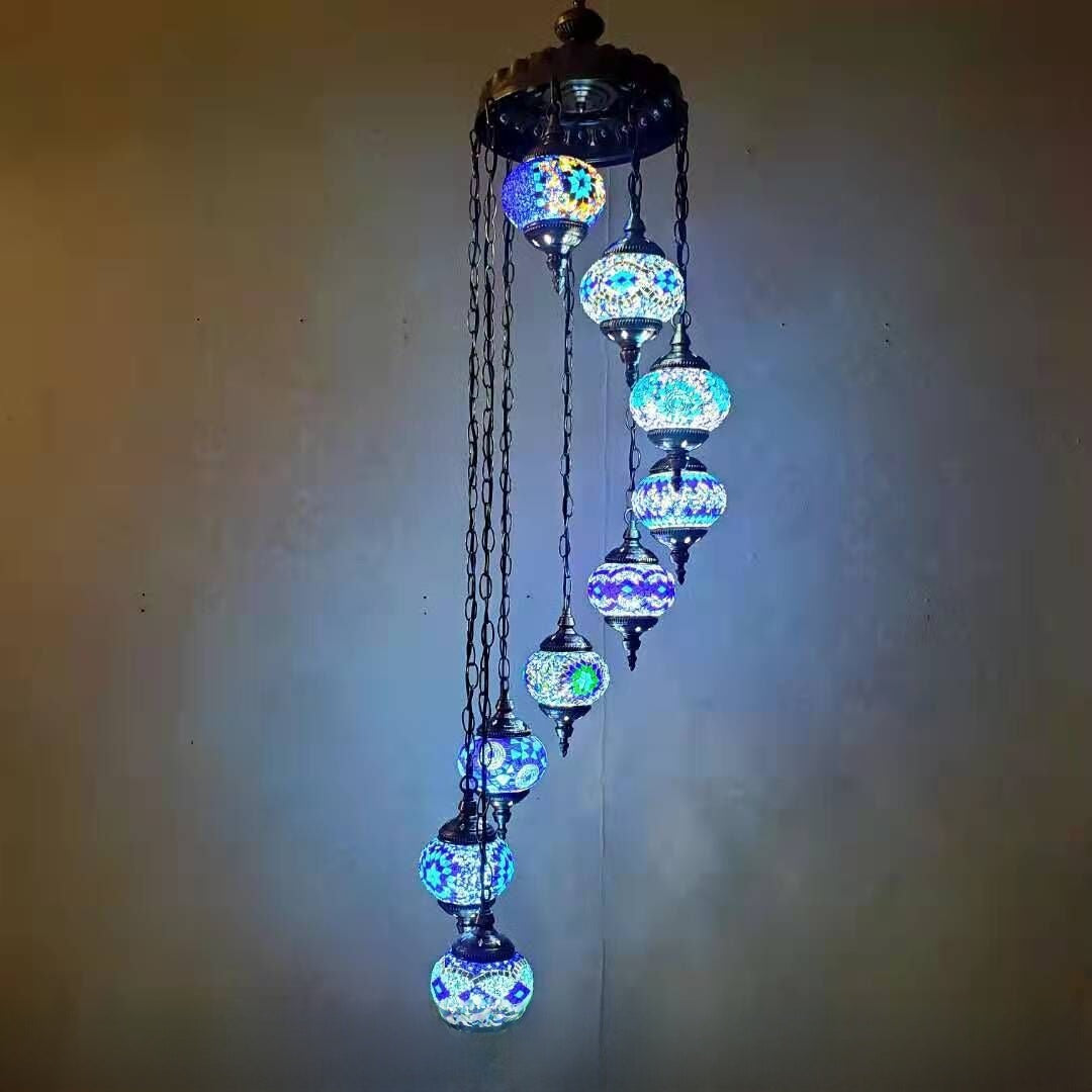 Mosaic Glass Ceiling Lighting