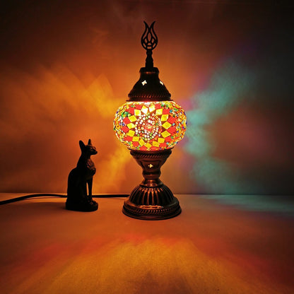 Turkish Retro Glass Table Lamp