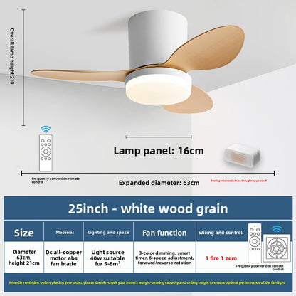 Minimalist Style Smart Ceiling Fan