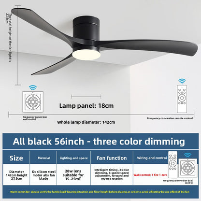 Modern Smart Ceiling Fan with Light