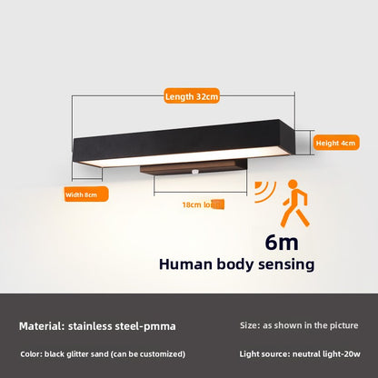 Modern Outdoor LED Wall Light Stainless Steel Waterproof