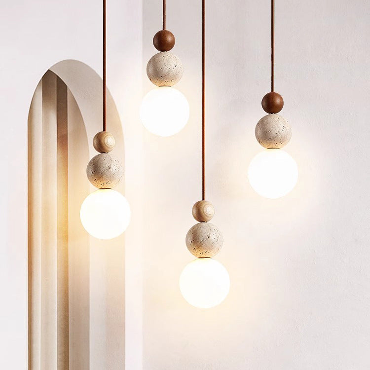Vintage Travertine Pendant Lamp