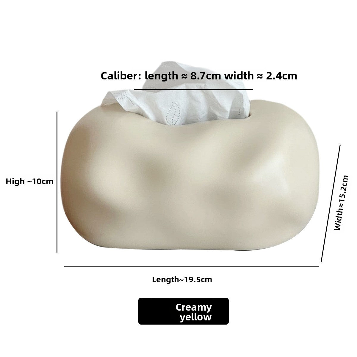 Ceramic Tissue Box Home Decor