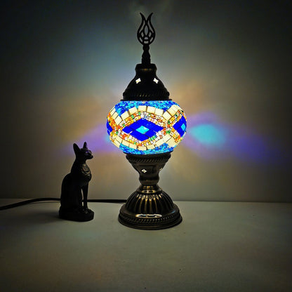 Turkish Retro Glass Table Lamp