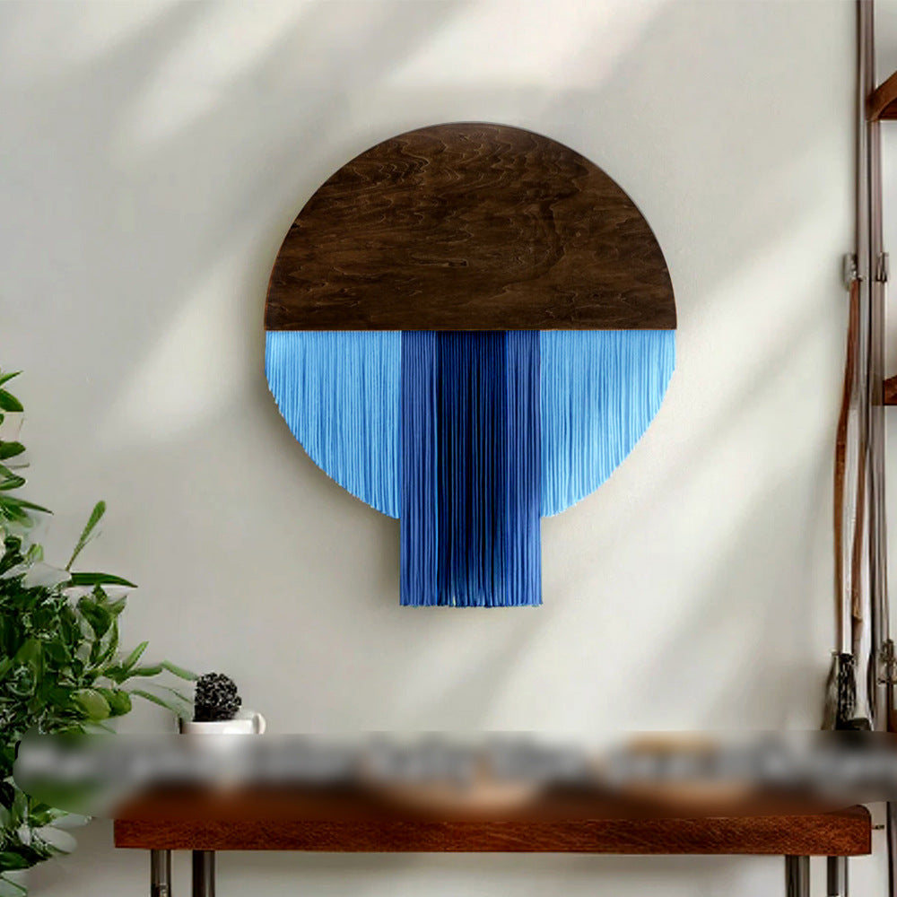 Hand Woven Round Wall Tapestry Nordic Decor