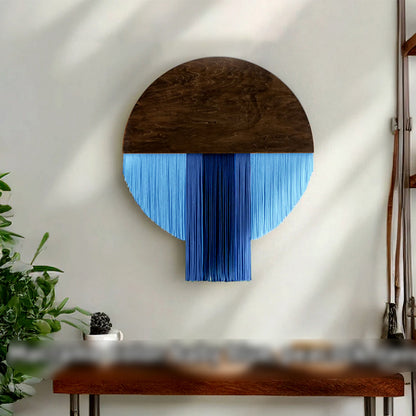 Hand Woven Round Wall Tapestry Nordic Decor