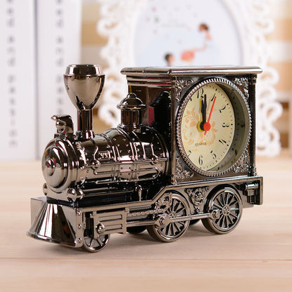Vintage Locomotive Train Alarm Clock Home Decor