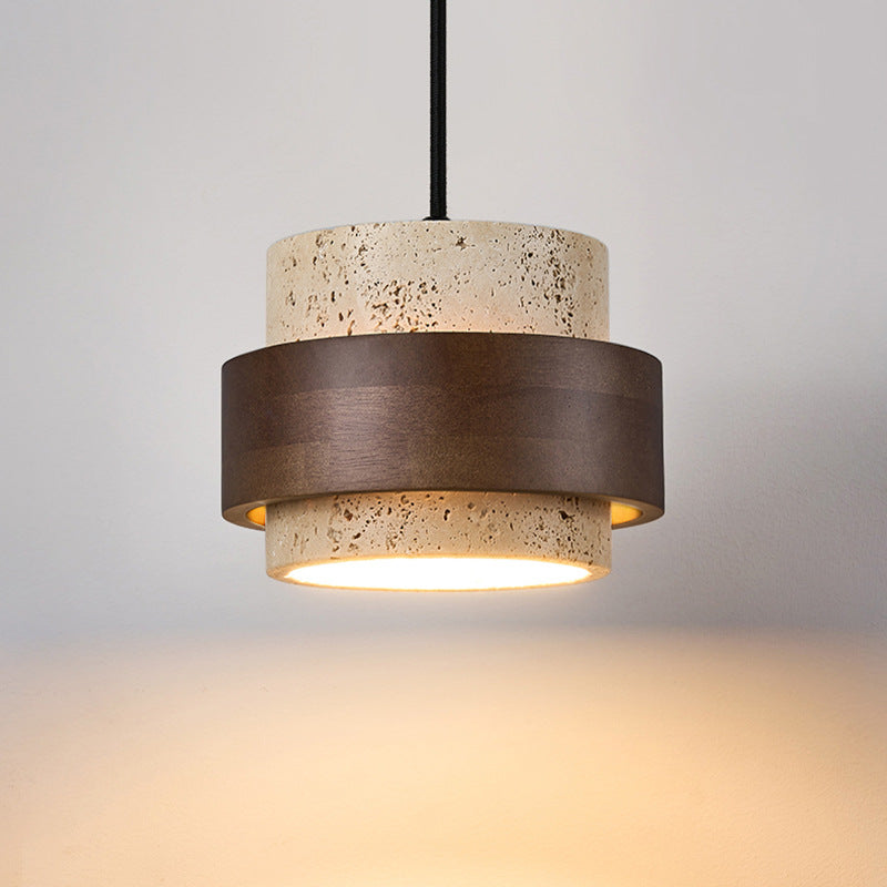 Vintage Travertine Pendant Lamp