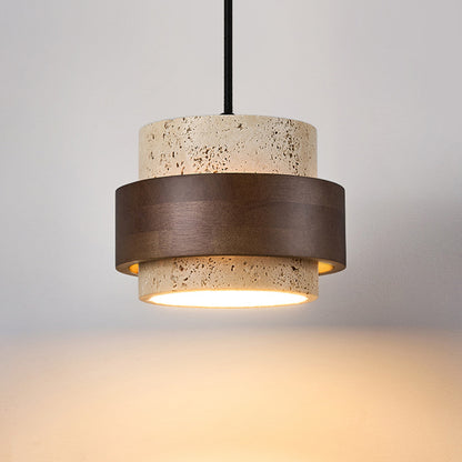 Vintage Travertine Pendant Lamp