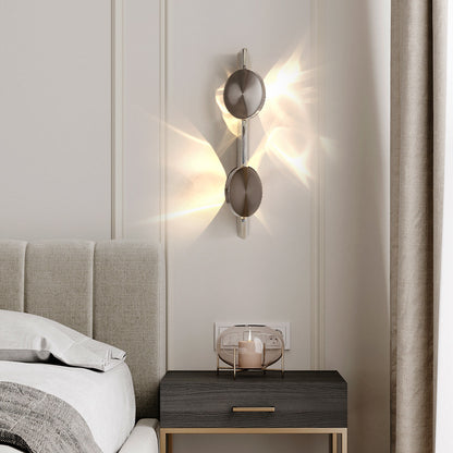 Minimalist Stainless Steel Projection Wall Lamp