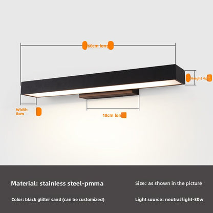 Modern Outdoor LED Wall Light Stainless Steel Waterproof