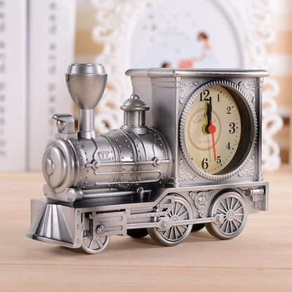 Vintage Locomotive Train Alarm Clock Home Decor