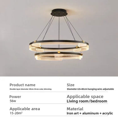 Minimalist Nordic Circular LED Pendant Light