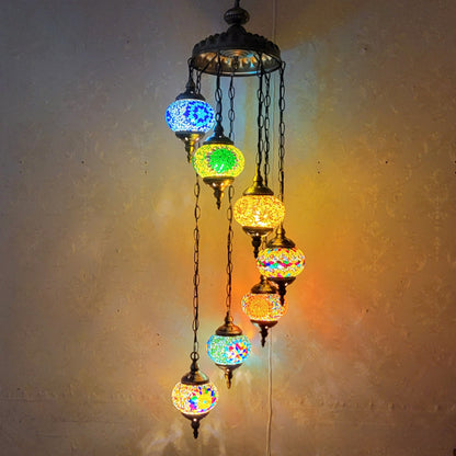 Mosaic Glass Ceiling Lighting