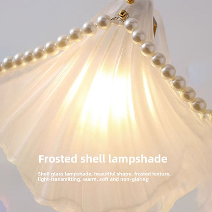 Shell Light French Style Bedroom Pendant Lamp