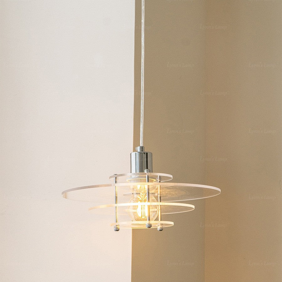Bauhaus Style Glass Pendant Light