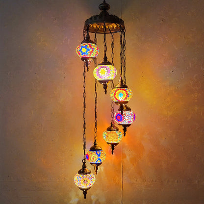 Mosaic Glass Ceiling Lighting